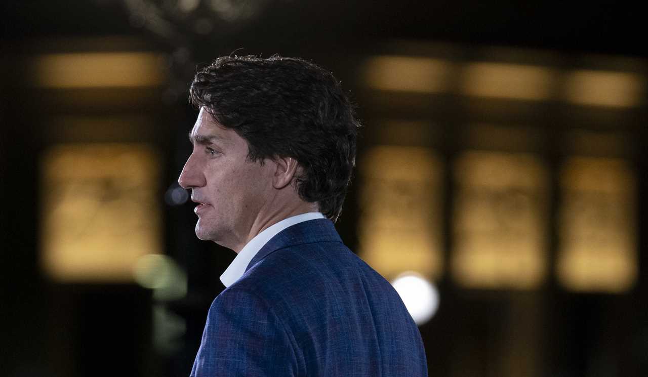 Justin Trudeau in Ottawa on the eve of the first National Day of Truth and Reconciliation, September 29, 2021. (Adrian Wyld/Canadian Press)