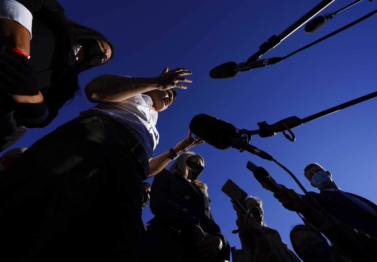 Justin Trudeau in Montreal, Quebec, on Sunday, Sept. 19, 2021. (Sean Kilpatrick/Canadian Press)