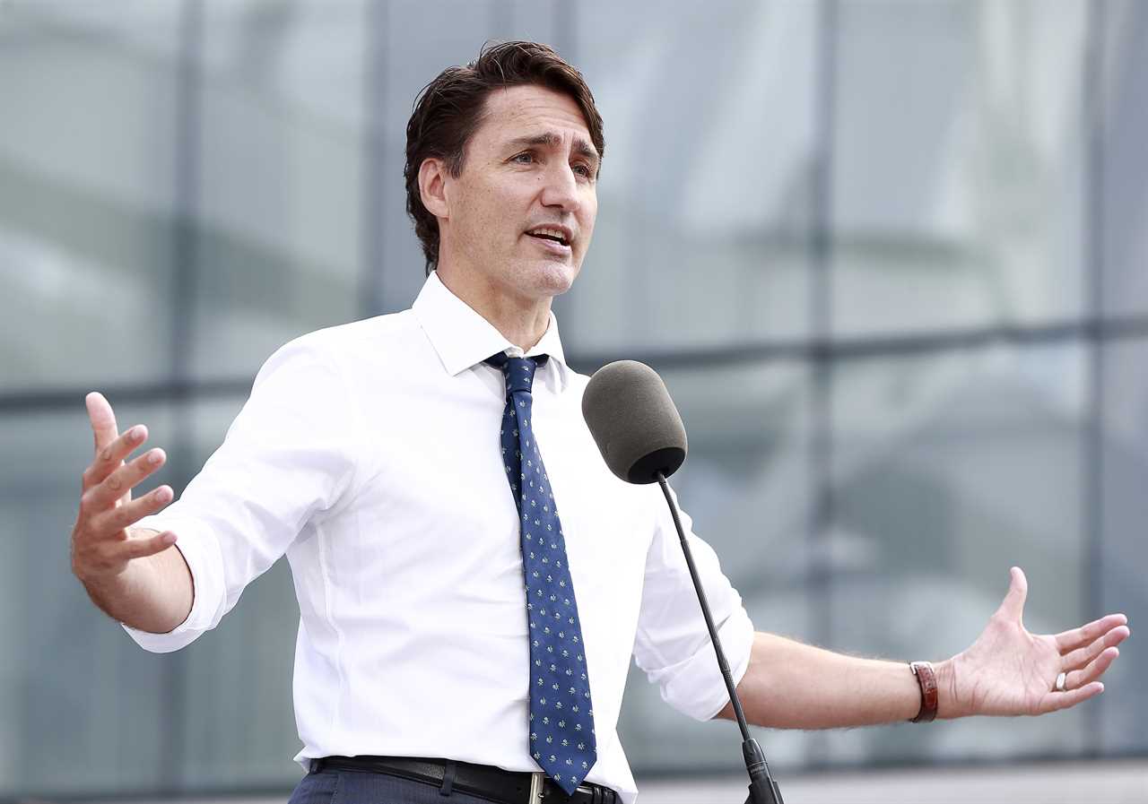 Justin Trudeau in Vancouver, B.C. on Sept. 13, 2021. (Jeff Vinnick/Getty Images)