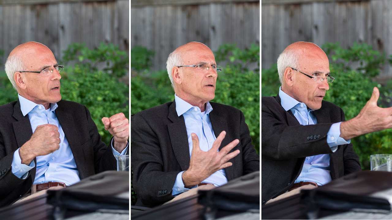 Michael Wernick, former clerk of the Privy Council of Canada, participates in an interview with Maclean's, on Thursday, Sept. 16, 2021. (Photograph by Justin Tang)