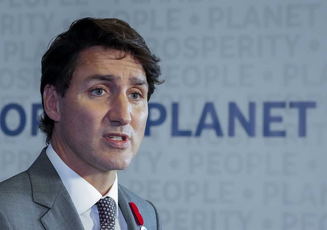 Justin Trudeau during the G20 Summit in Rome, Italy, on Oct. 31, 2021. (Sean Kilpatrick/Canadian Press)