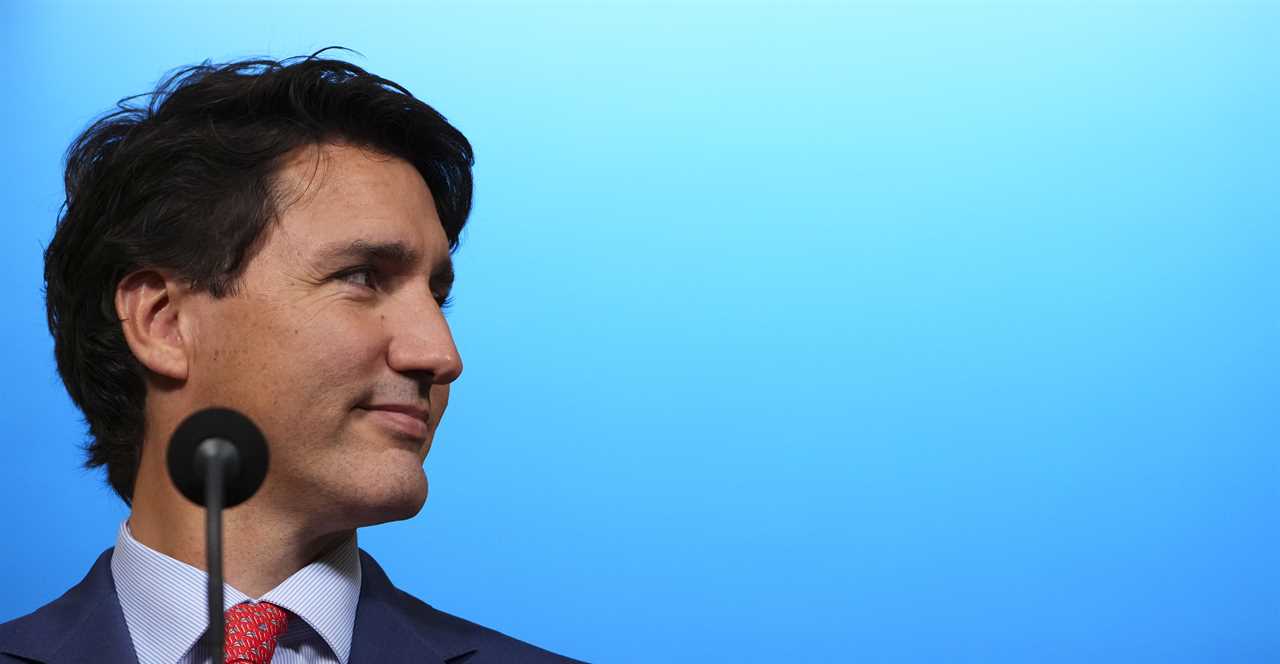 Trudeau takes part in a press conference with the Prime Minister of the Netherlands Mark Rutte in The Hague, Netherlands, on Oct. 29, 2021 (Sean Kilpatrick/CP)