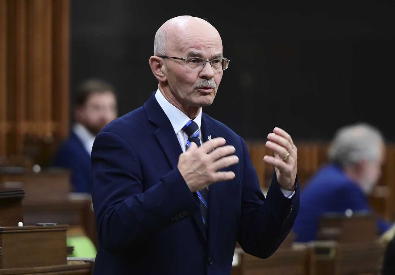 Conservative MP Richard Lehoux in Ottawa on June 3, 2021. (Sean Kilpatrick/Canadian Press)