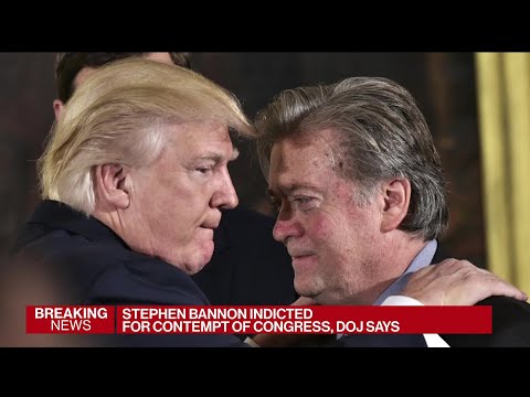Stephen Bannon, an ex-Trump aide, is indicted for contempt of Congress