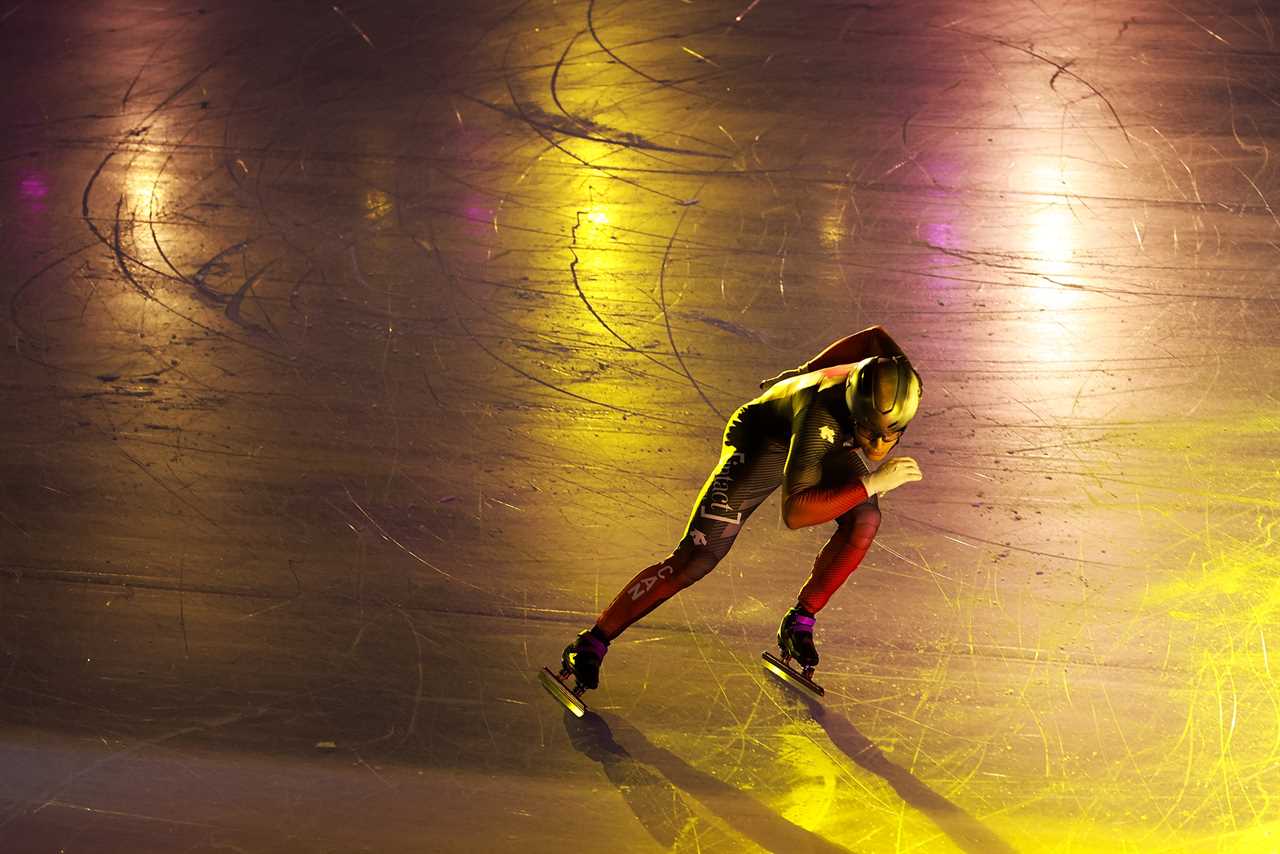 Speedskating trials last October in Beijing, a controversial choice as host city for the 2022 Winter Games (Lintao Zhang/International Skating Union/Getty Images)