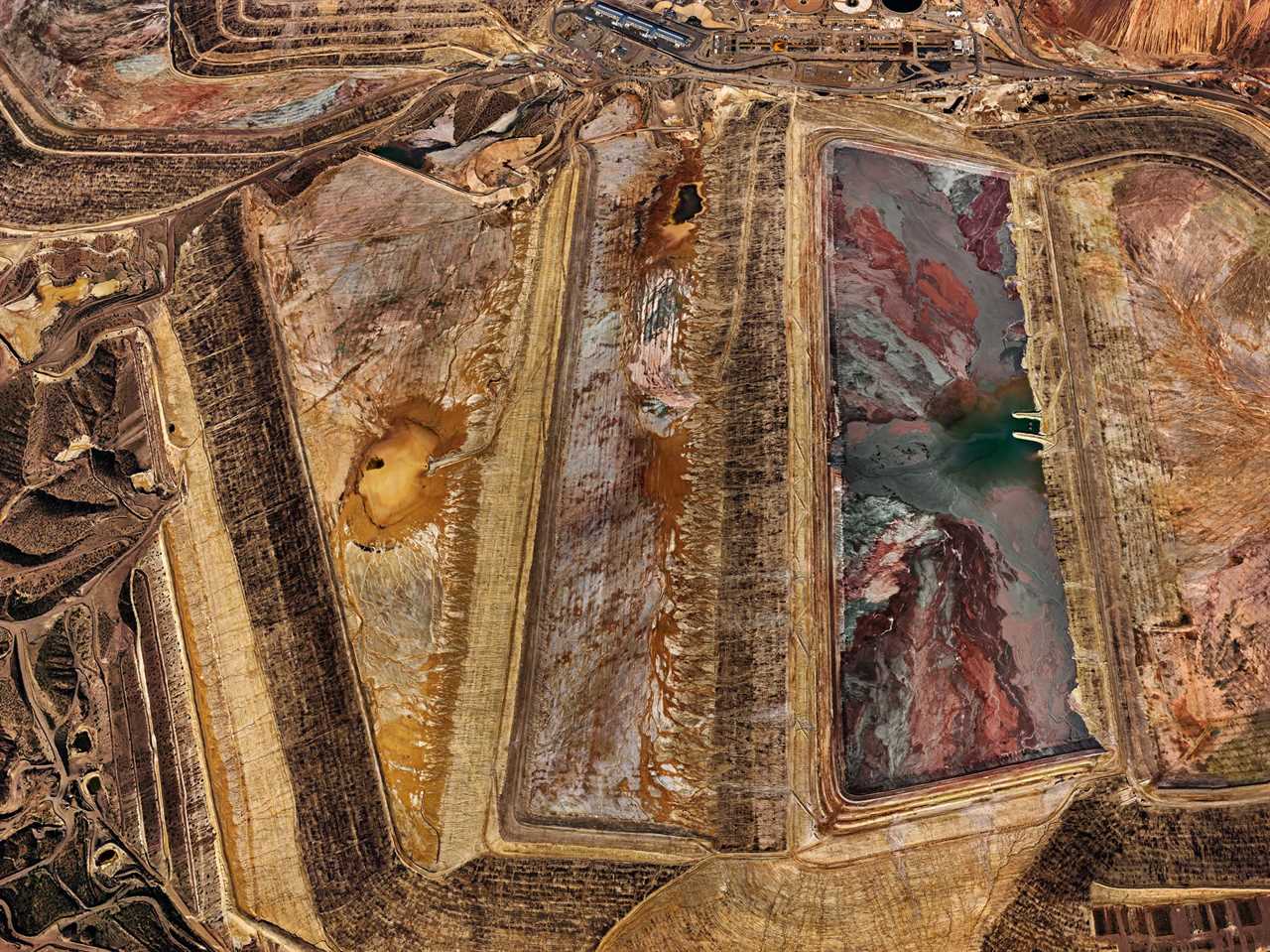 Morenci Mine #2, Clifton, Arizona, USA, 2012. Burtynsky made this photograph, alongside another one, specially available for certain people who donated to the Red Cross. (Photograph provided by Edward Burtynsky)