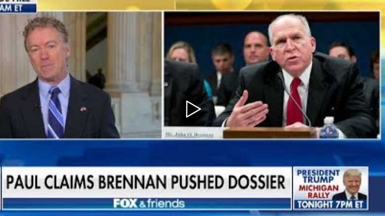 'This Is a Big Circle': Sen. Paul Claims Brennan Internally Pushed 'Fake Steele Dossier'